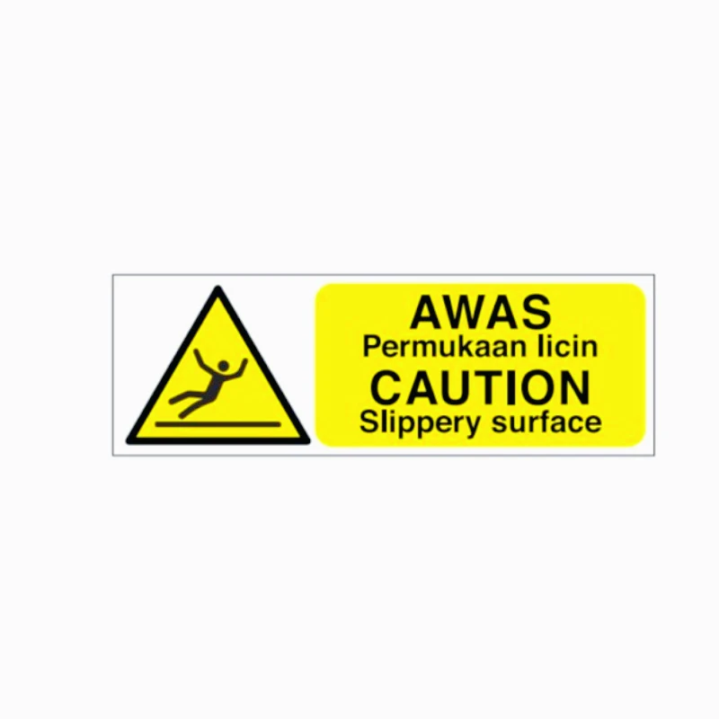 Car decoration decal sticker Caution Slippery Surface Warning Safety Sign Indoor Label 13cm PVC KK
Car decoration decal sticker Caution Slippery Surface Warning Safety Sign Indoor Label 13cm PVC KK