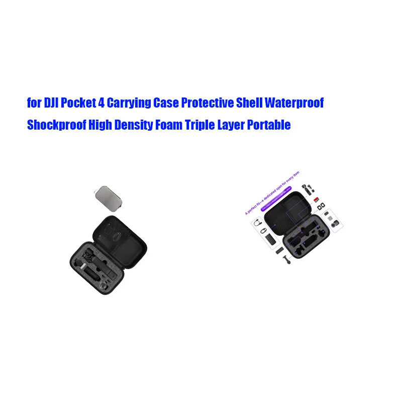 For DJI Pocket 4 Carrying Case Protective Shell Waterproof Shockproof High Density Foam Triple Layer Portable
For DJI Pocket 4 Carrying Case Protective Shell Waterproof Shockproof High Density Foam Triple Layer Portable