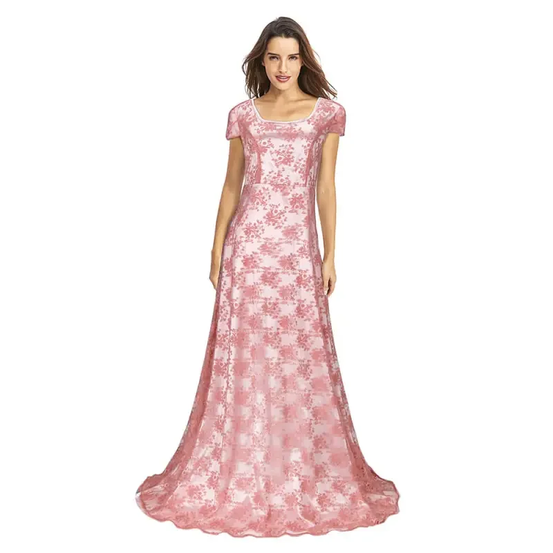 Edwina Sharma Cosplay Costume Pink Fancy Dress TV Series Regency Era Ball Gown Lace Appliques Halloween Party Outfits Takerlama
Edwina Sharma Cosplay Costume Pink Fancy Dress TV Series Regency Era Ball Gown Lace Appliques Halloween Party Outfits Takerlama