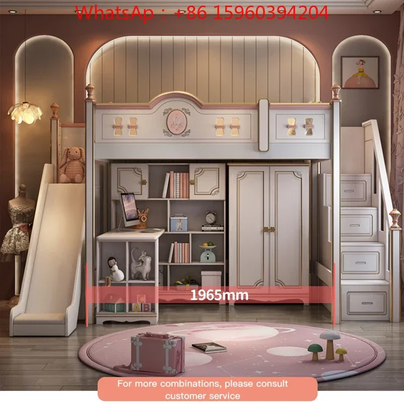 bed French Children's Noble American Solid Wood Staggered Bunk High And Low Kids child room furniture Girl Child
bed French Children's Noble American Solid Wood Staggered Bunk High And Low Kids child room furniture Girl Child
