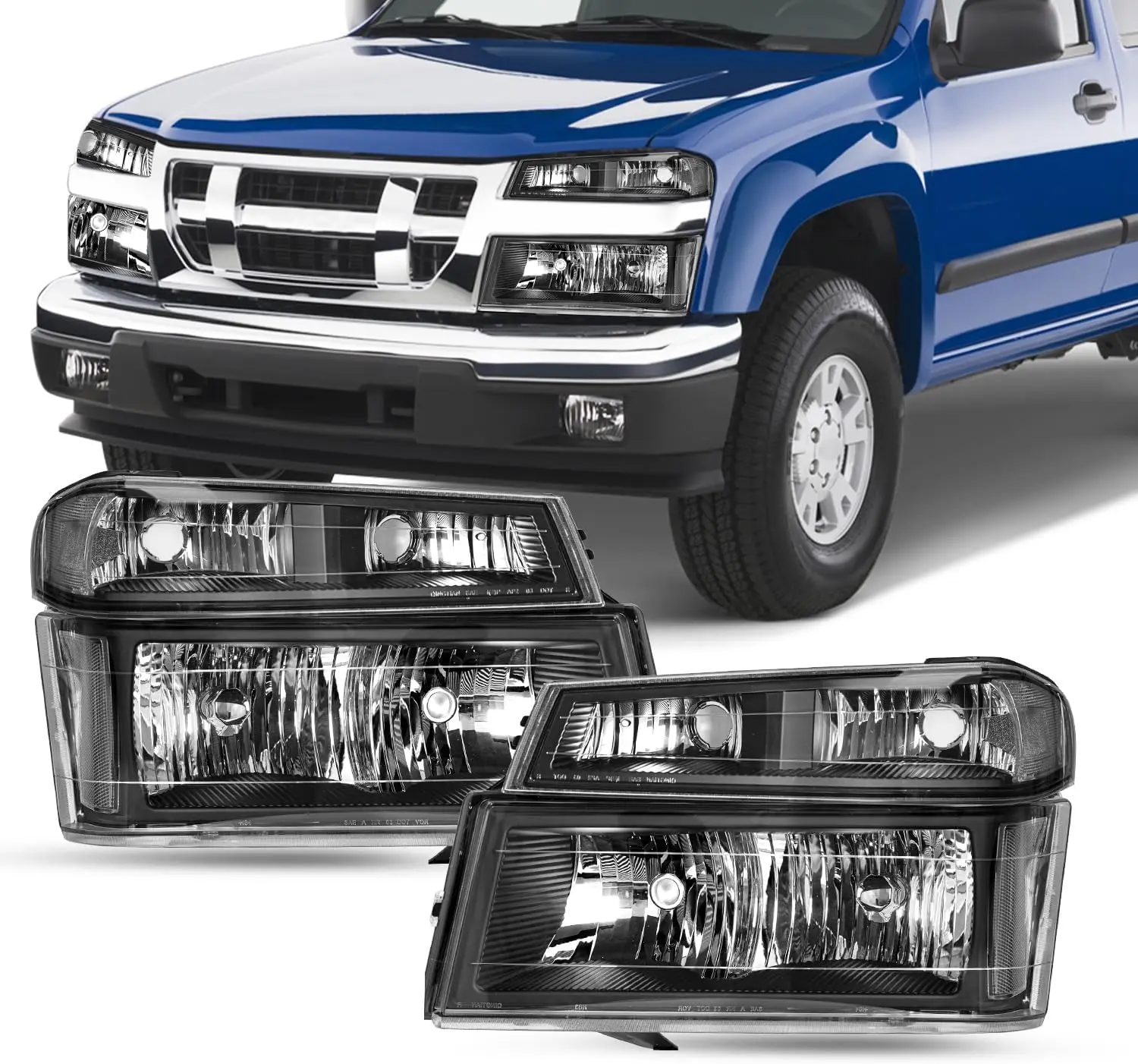 4 шт. в сборе, совместимые с 04-12 Chevy Colorado / 04-12 GMC Canyon / 06-08 Isuzu I-Series Фара с бампером lig
4 шт. в сборе, совместимые с 04-12 Chevy Colorado / 04-12 GMC Canyon / 06-08 Isuzu I-Series Фара с бампером lig
