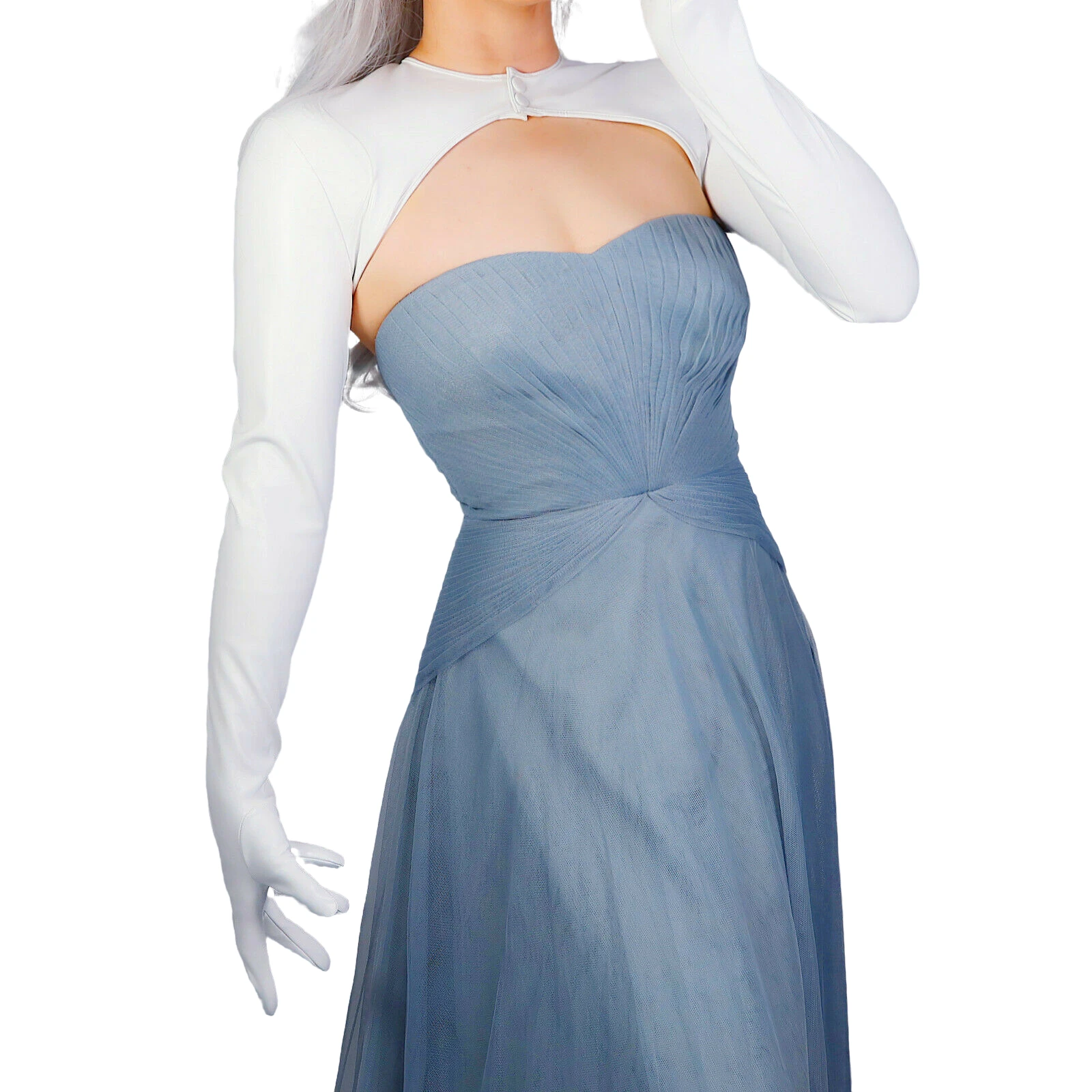 DooWay Women's BOLERO GLOVES White Crew Neck Faux Leather Top Jacket Shrug Jumper Christmas Fashion Wedding Bridal Cosplay Glove
DooWay Women's BOLERO GLOVES White Crew Neck Faux Leather Top Jacket Shrug Jumper Christmas Fashion Wedding Bridal Cosplay Glove