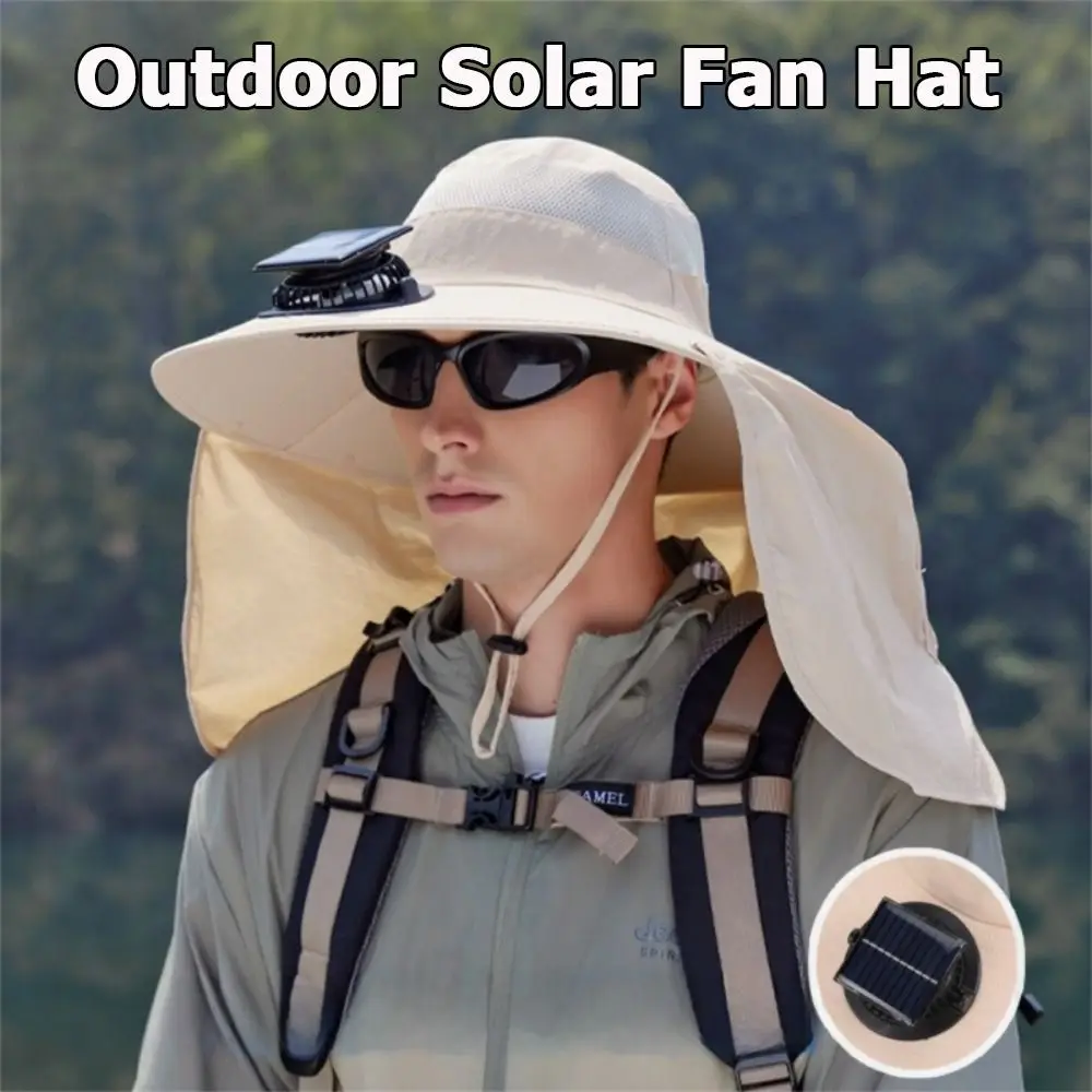 Fashion Large Brim Solar Fan Hat Breathable USB Charging Outdoor Sun Hat UV Protection with Removable Neck Flap Bucket Hat
Fashion Large Brim Solar Fan Hat Breathable USB Charging Outdoor Sun Hat UV Protection with Removable Neck Flap Bucket Hat