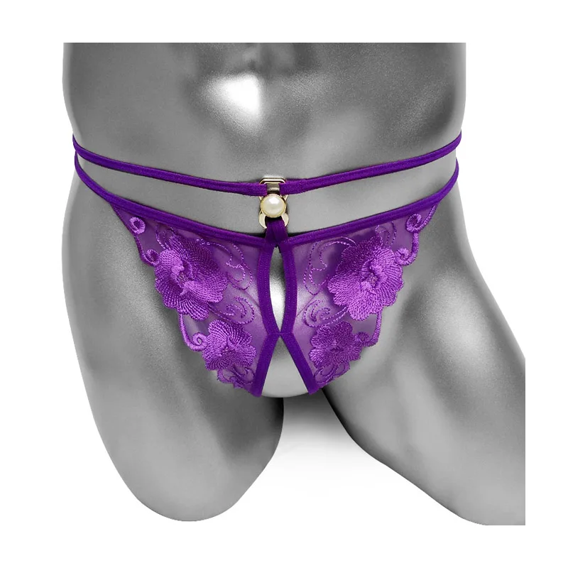 Embroidery Sissy Thong Panties for Mens Underwear Open Crotch Sexy Gay Bikini Lingerie Jockstrap Male G String T Back Underpants
Embroidery Sissy Thong Panties for Mens Underwear Open Crotch Sexy Gay Bikini Lingerie Jockstrap Male G String T Back Underpants