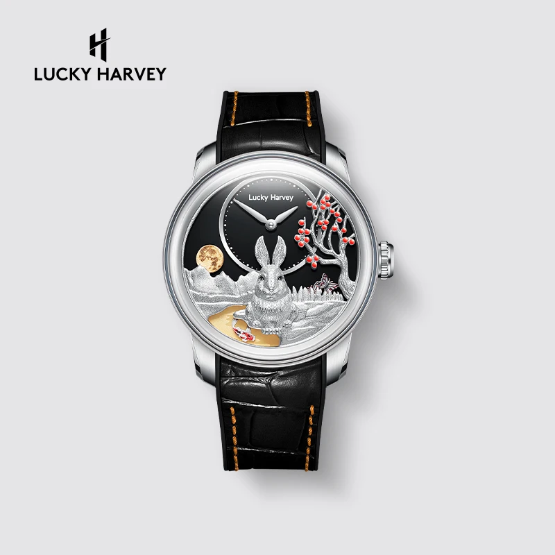 Lucky Harvey Mechanical Wristwatch Rabbit 3D Engraving Automatic Movement Sapphire Waterproof Watches for Men Limited Edition
Lucky Harvey Mechanical Wristwatch Rabbit 3D Engraving Automatic Movement Sapphire Waterproof Watches for Men Limited Edition