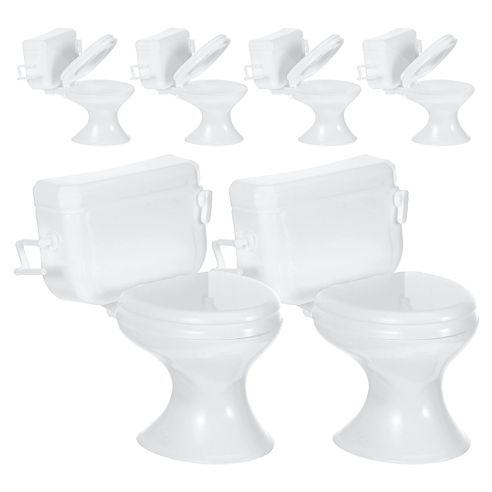 6pcs Mini Toilet Dollhouse Bathroom Accessories Realistic Potty 1/12 Scale Plastic Outdoor Furniture Plaything
6pcs Mini Toilet Dollhouse Bathroom Accessories Realistic Potty 1/12 Scale Plastic Outdoor Furniture Plaything