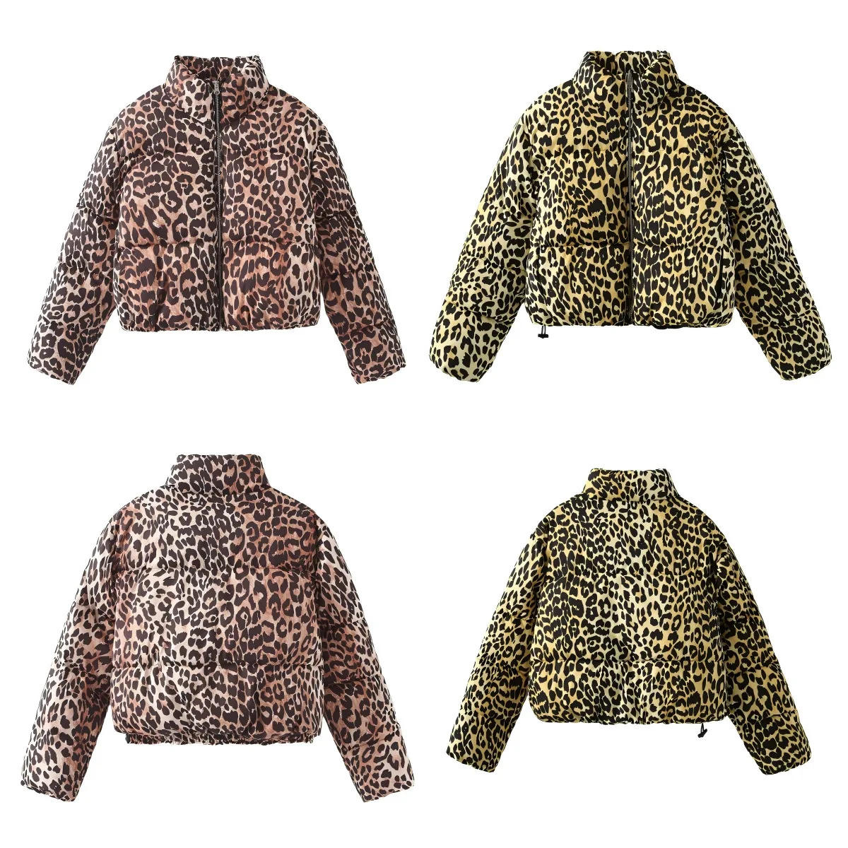 Spring New Women's European-Style Fashionable Streetwear with Leopard Print and Stand-Up Collar Cotton Coat
Spring New Women's European-Style Fashionable Streetwear with Leopard Print and Stand-Up Collar Cotton Coat