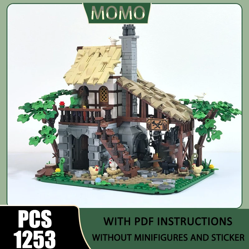Moc Building Blocks Medieval Town Square Blacksmith Model Technology Brick DIY Assembly Construction Holiday Toys Set Gifts
Moc Building Blocks Medieval Town Square Blacksmith Model Technology Brick DIY Assembly Construction Holiday Toys Set Gifts