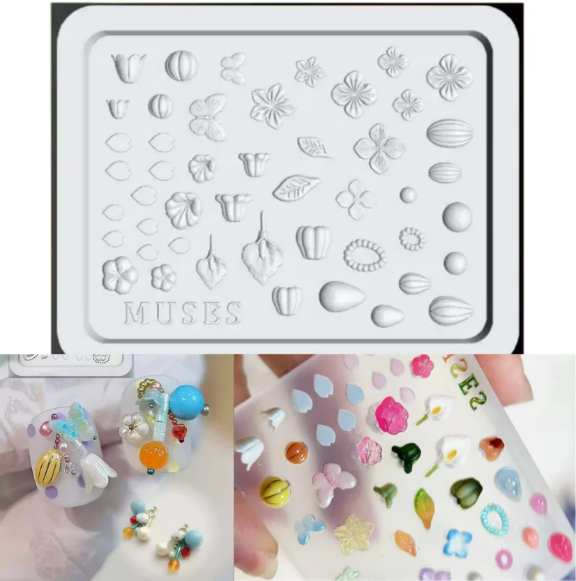 Flower Buds Leaves Text Star Lace Nail Art Mold Manicure Decorations Nail Transparent Silicone Mold for Nail Art—Box packaging
Flower Buds Leaves Text Star Lace Nail Art Mold Manicure Decorations Nail Transparent Silicone Mold for Nail Art—Box packaging