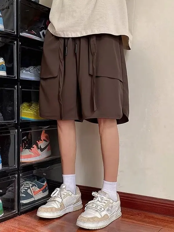 Summer Ice Silk Straight Leg Suit orts Men's Thin Beach Pants Sports Loose Casual Wide Leg Five-Quarter Length
Summer Ice Silk Straight Leg Suit orts Men's Thin Beach Pants Sports Loose Casual Wide Leg Five-Quarter Length