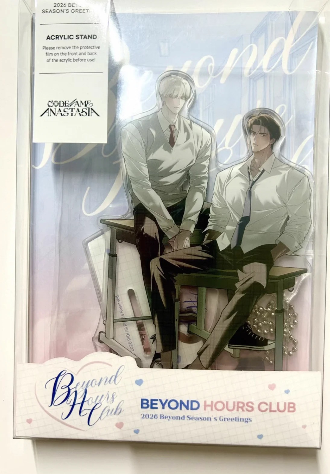 Codename Anastasia Ridi acrylic stand official original In stock
Codename Anastasia Ridi acrylic stand official original In stock