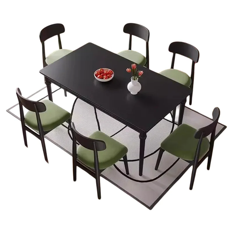 Medieval style solid wood dining table and chair combination French small apartment household modern simple rectangular dining t
Medieval style solid wood dining table and chair combination French small apartment household modern simple rectangular dining t