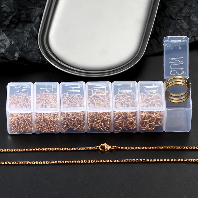Rose Gold Box Set Open Jump Rings Split Ring Link Loop 3 4 5 6 7 8mm Connector For Jewelry Making DIY Charms Necklace Bracelet
Rose Gold Box Set Open Jump Rings Split Ring Link Loop 3 4 5 6 7 8mm Connector For Jewelry Making DIY Charms Necklace Bracelet