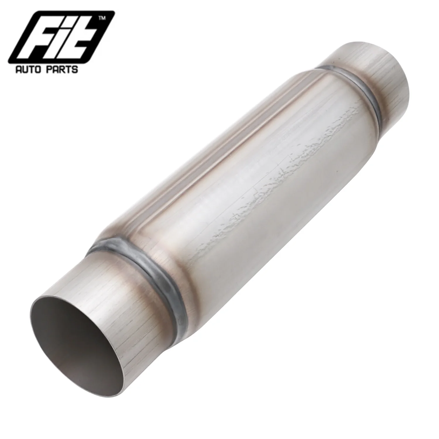High Quality Stainless Steel Muffler Middle Pipe Universal Car O.D 76mm Exhaust Resonator Deep Sound
High Quality Stainless Steel Muffler Middle Pipe Universal Car O.D 76mm Exhaust Resonator Deep Sound