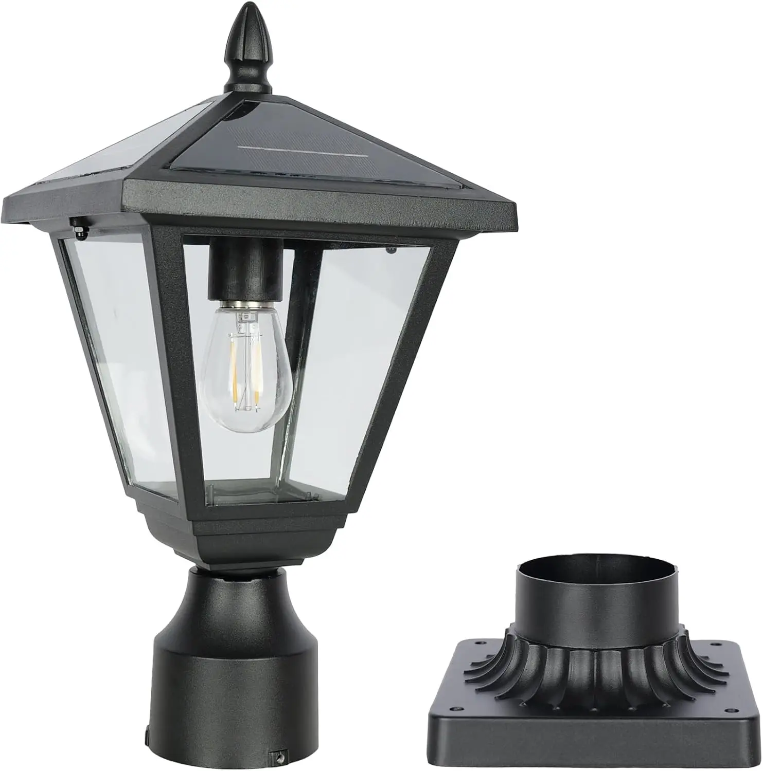 Dusk to Dawn Solar Post Lights, Metal and Glass Built, Waterproof Outdoor Garden Yard Pole Lighting (Cool White)
Dusk to Dawn Solar Post Lights, Metal and Glass Built, Waterproof Outdoor Garden Yard Pole Lighting (Cool White)