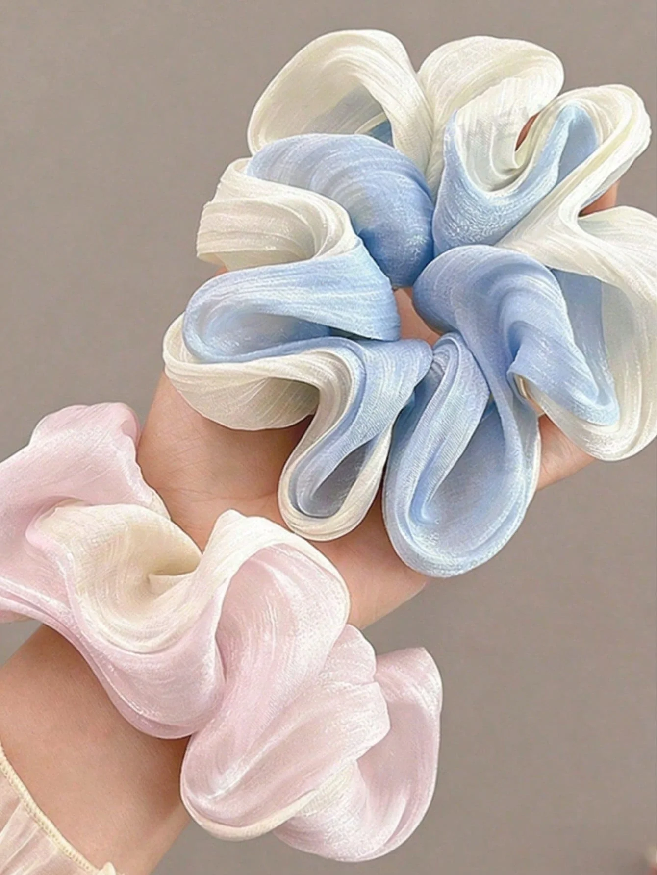 3Pcs Mesh Texture Bowknot Hair Ties For Women, Elegant Pastel Hair Accessories
3Pcs Mesh Texture Bowknot Hair Ties For Women, Elegant Pastel Hair Accessories