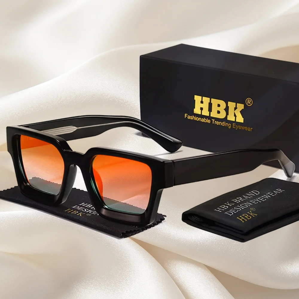 HBK Men's Square Thick Frame Sunglasses Retro Punk Gradient Design Thick Sun Glasses Women's Travel Parties Glasses UV400
HBK Men's Square Thick Frame Sunglasses Retro Punk Gradient Design Thick Sun Glasses Women's Travel Parties Glasses UV400