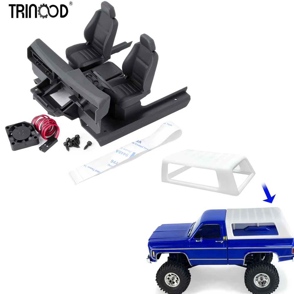 TRINOOD Interior 3D Printing Seats/Center Console/ Body Shell Cargo Box Cover for 1/18 RC Crawler Car TRX4-M K10 Upgrade Parts
TRINOOD Interior 3D Printing Seats/Center Console/ Body Shell Cargo Box Cover for 1/18 RC Crawler Car TRX4-M K10 Upgrade Parts