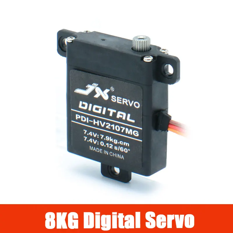 PDI HV2107MG 8kg Digital Servo High Voltage CNC Metal Gear Steering Servo for RC Fixed Wing Airplane Helicopter Robot DIY
PDI HV2107MG 8kg Digital Servo High Voltage CNC Metal Gear Steering Servo for RC Fixed Wing Airplane Helicopter Robot DIY