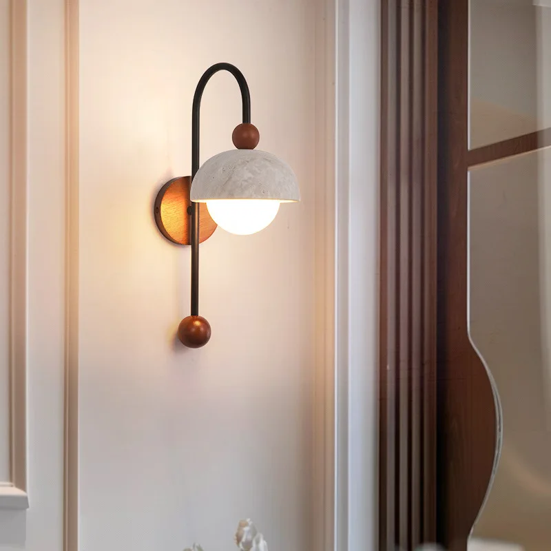 Wabi-sabi New Stone Wall Lamp Cave Home Decor Bedroom Living Room Corridor Clothing Solid Wood Wall Light Design Fixture
Wabi-sabi New Stone Wall Lamp Cave Home Decor Bedroom Living Room Corridor Clothing Solid Wood Wall Light Design Fixture