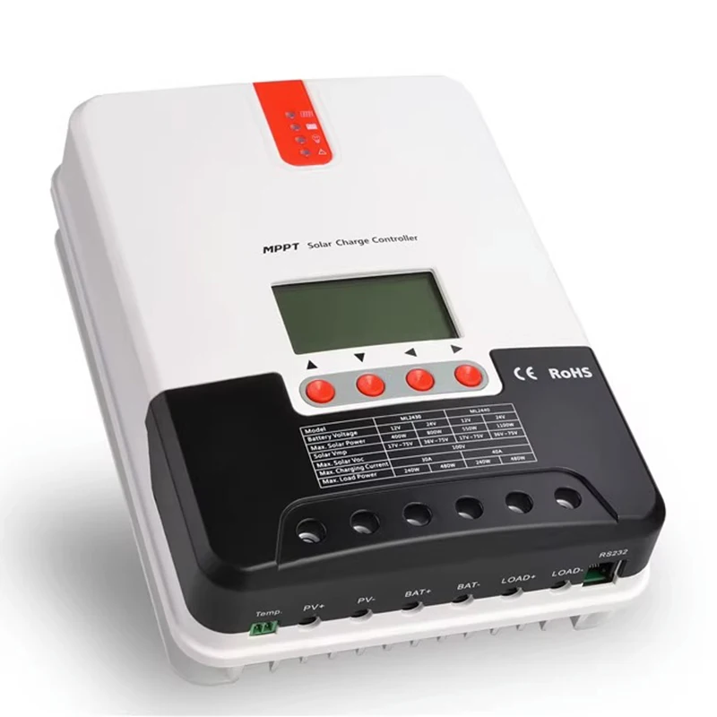 Солнечный контроллер 20A-60A MPPT12V24V ЖК-дисплей, литиевая батарея, свинцово-кислотный универсальный солнечный контроллер
Солнечный контроллер 20A-60A MPPT12V24V ЖК-дисплей, литиевая батарея, свинцово-кислотный универсальный солнечный контроллер