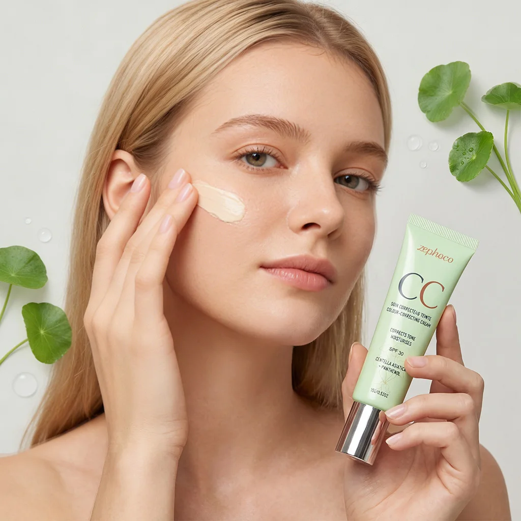 Zephoco CC Cream Foundation Colour Correct Even Tone Longwear Waterproof Concealer Light Sunscreen Spf30 Centella Hydrate Makeup
Zephoco CC Cream Foundation Colour Correct Even Tone Longwear Waterproof Concealer Light Sunscreen Spf30 Centella Hydrate Makeup