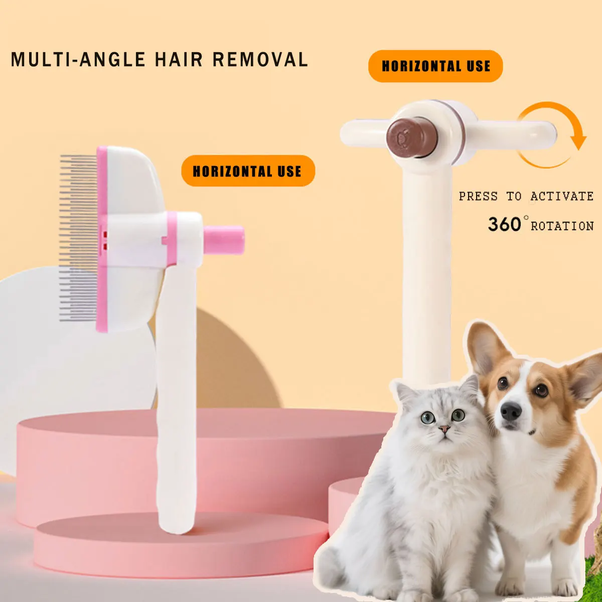 Pet Hair Removal Comb Flea Comb, Multifunctional Cat & Dog Brush Grooming Brush Supplies for Detangling Thinning and Shedding
Pet Hair Removal Comb Flea Comb, Multifunctional Cat & Dog Brush Grooming Brush Supplies for Detangling Thinning and Shedding