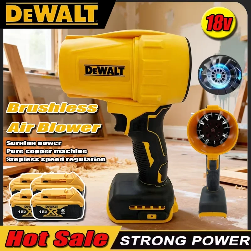 Dewalt 22,000 RPM hair dryer Cordless handheld fan hair dryer brushless turbo fan rechargeable dust removal For 18V Battery
Dewalt 22,000 RPM hair dryer Cordless handheld fan hair dryer brushless turbo fan rechargeable dust removal For 18V Battery