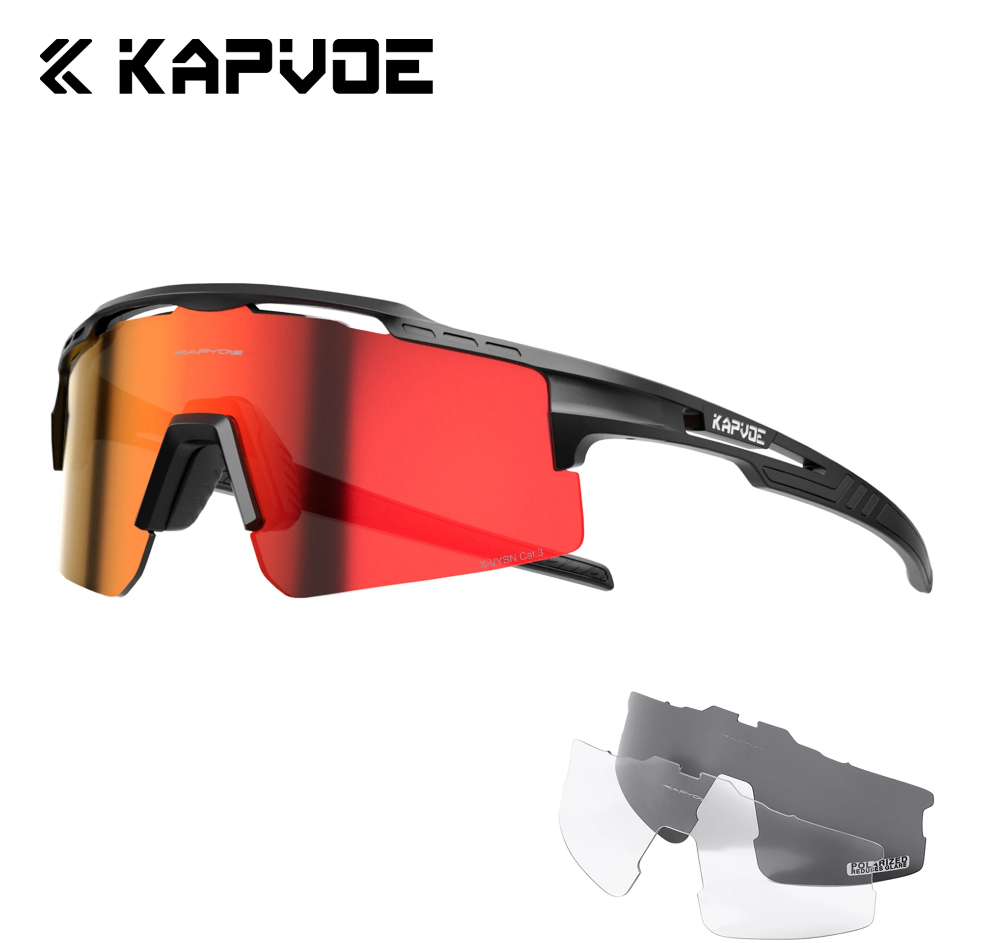 Kapvoe Sunglasses 3lens Cycling Glasses for Men MTB UV400 Mountain Bike Bicycle Eyewear Women Sports Goggles Road Speed Skating
Kapvoe Sunglasses 3lens Cycling Glasses for Men MTB UV400 Mountain Bike Bicycle Eyewear Women Sports Goggles Road Speed Skating