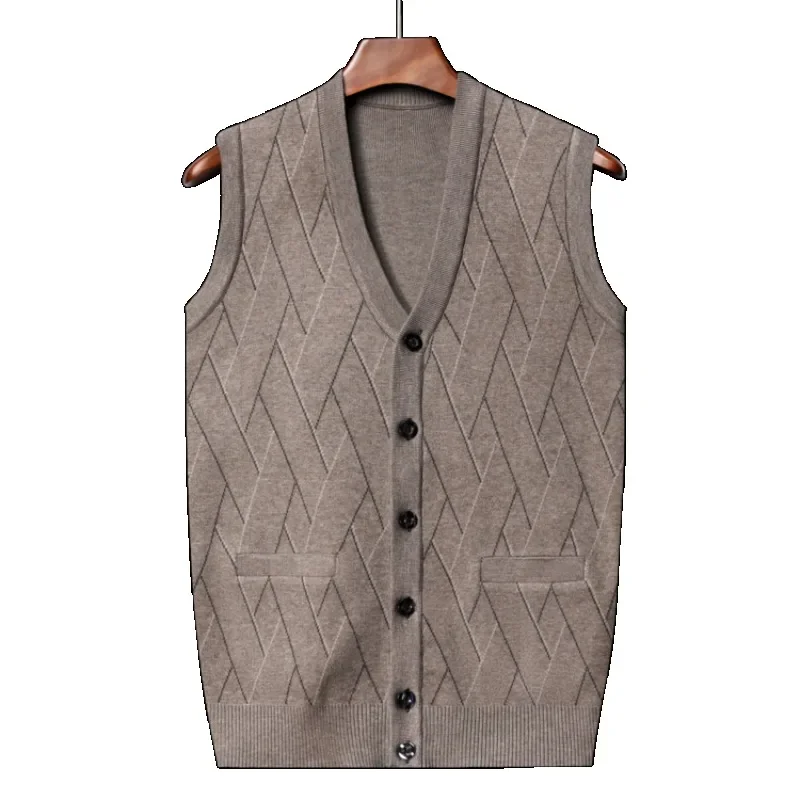 Mens V-Neck Sleeveless Vest Classic Business Gentleman Knitwear Knitted Waistcoat Sweater Men
Mens V-Neck Sleeveless Vest Classic Business Gentleman Knitwear Knitted Waistcoat Sweater Men