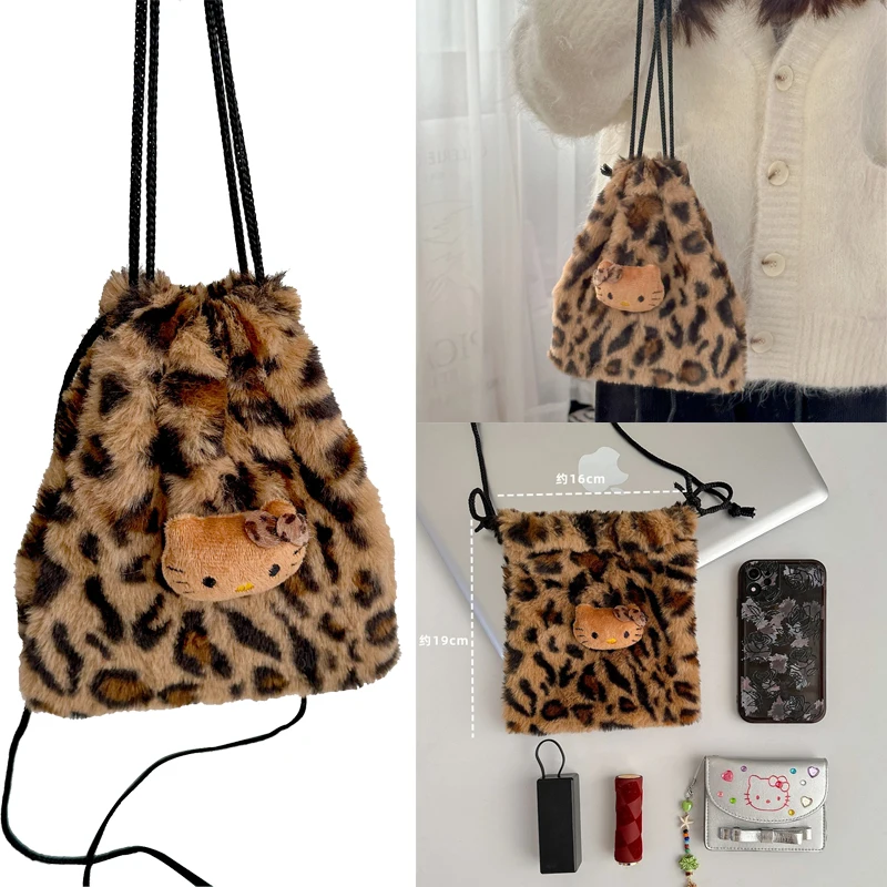 Kawaii Hellokittys Leopard Print Y2K Bag Women's Anime Cartoon Fashion Korean Crossbody Bag Cute Handheld Makeup Bag Girl Gift
Kawaii Hellokittys Leopard Print Y2K Bag Women's Anime Cartoon Fashion Korean Crossbody Bag Cute Handheld Makeup Bag Girl Gift