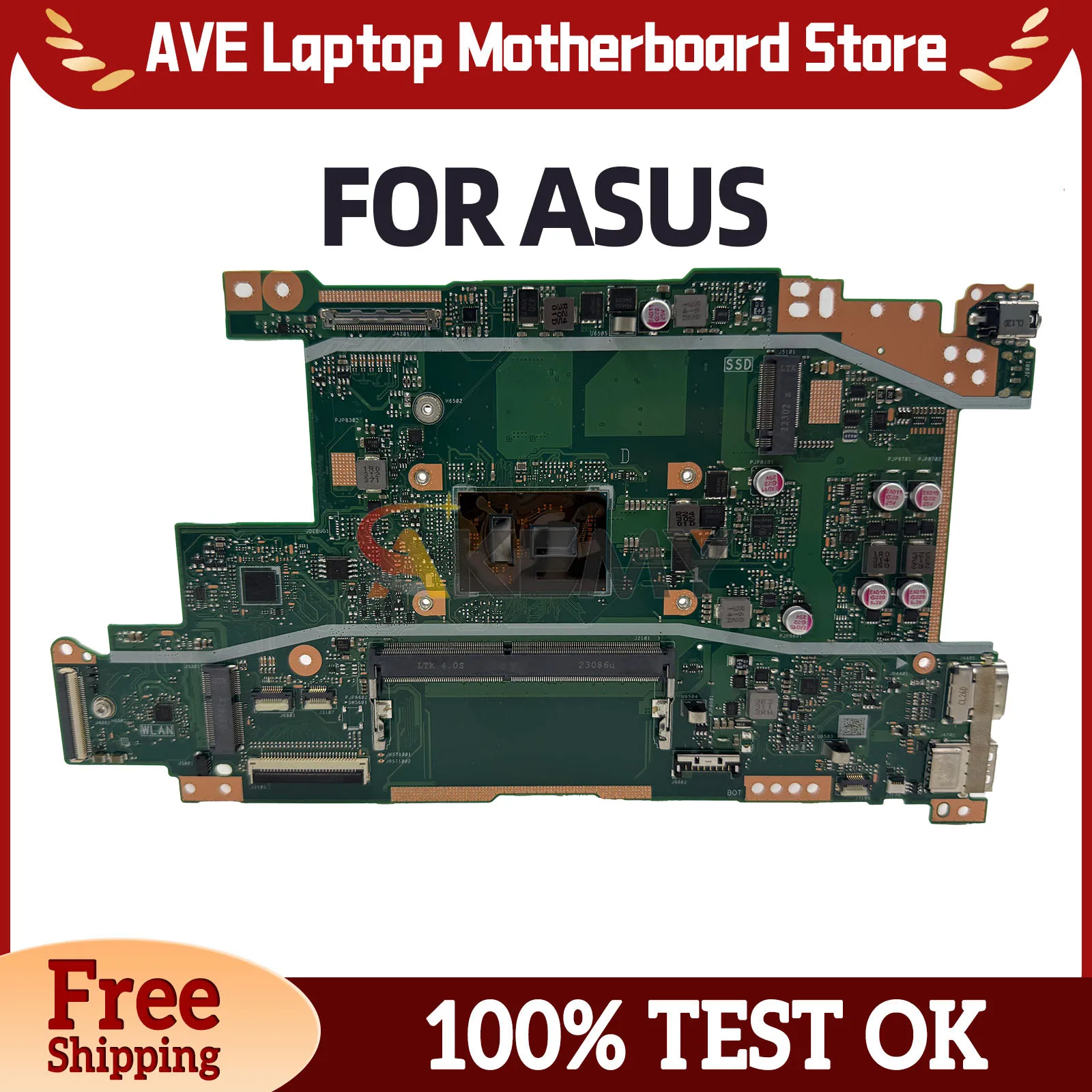 F415KA F515KA Motherboard For ASUS VivoBook 14 X415KA X515KA X415K X515K F415K F515K N4500 N5100 N6000 Fully Tested
F415KA F515KA Motherboard For ASUS VivoBook 14 X415KA X515KA X415K X515K F415K F515K N4500 N5100 N6000 Fully Tested
