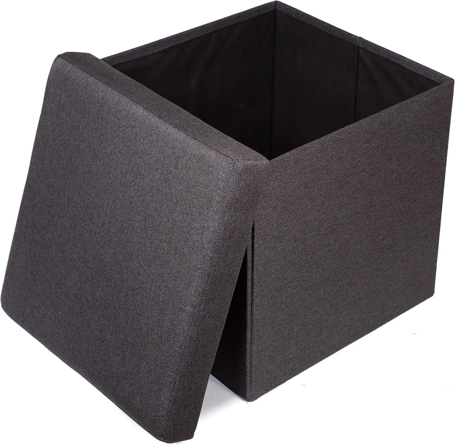 Folding Storage Ottoman - Upholstered - 16 X 16 - Linen - Strong And Sturdy - Qui And Easy Assembly - Foot Stool - Black
Folding Storage Ottoman - Upholstered - 16 X 16 - Linen - Strong And Sturdy - Qui And Easy Assembly - Foot Stool - Black