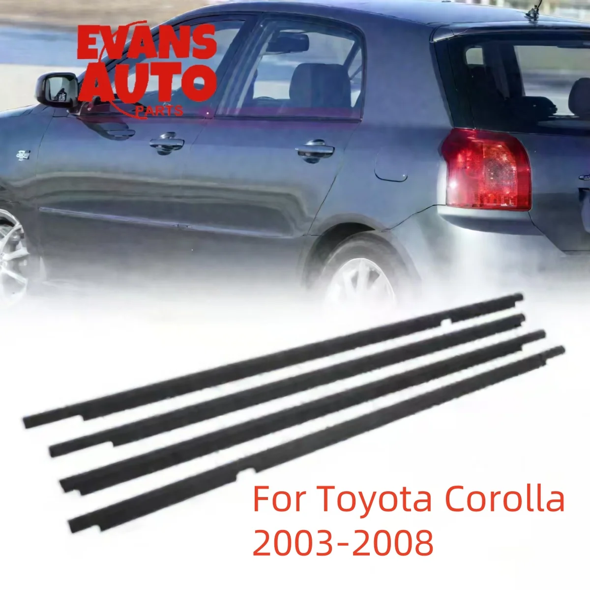 4Pcs Car Window Weatherstrip For Toyota Corolla 2003-2008 Car Weatherstrip Window Moulding Trim Seal Black
4Pcs Car Window Weatherstrip For Toyota Corolla 2003-2008 Car Weatherstrip Window Moulding Trim Seal Black