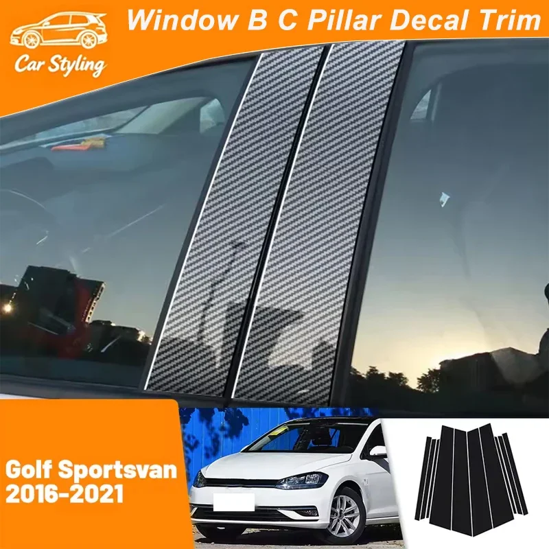For VW Golf Sportsvan 2016-2021 2017 2018 2019 Carbon Fiber Window Door Column Deal B C Pillar Post Cover Trim Sticker
For VW Golf Sportsvan 2016-2021 2017 2018 2019 Carbon Fiber Window Door Column Deal B C Pillar Post Cover Trim Sticker