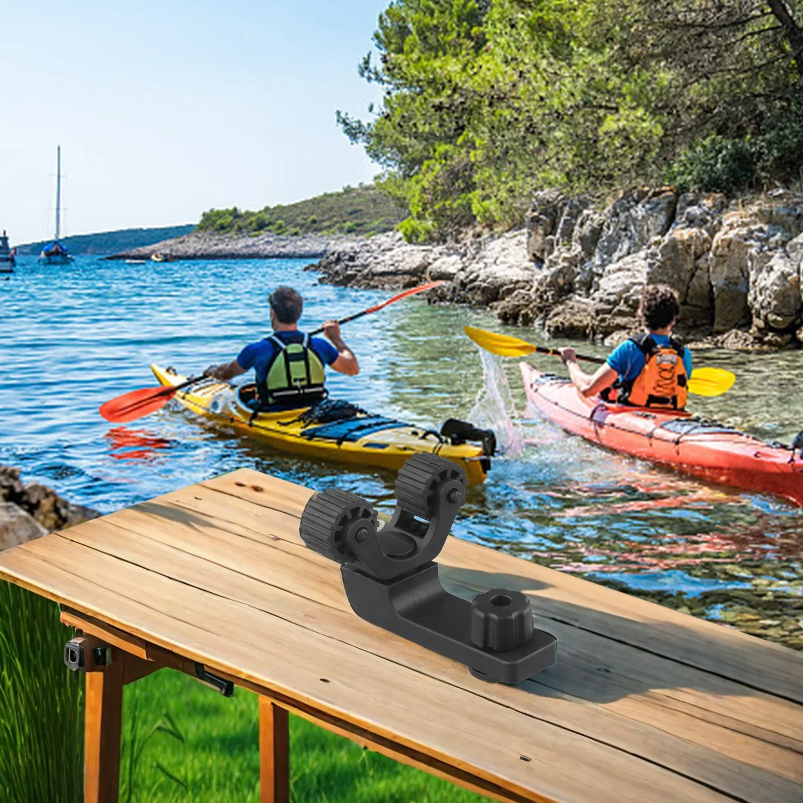 Canoe Paddle Holder Guide Rail Bracket Sufficient Stability Weight ABS Guide Rail Bracket Easy To Move Monitor
Canoe Paddle Holder Guide Rail Bracket Sufficient Stability Weight ABS Guide Rail Bracket Easy To Move Monitor