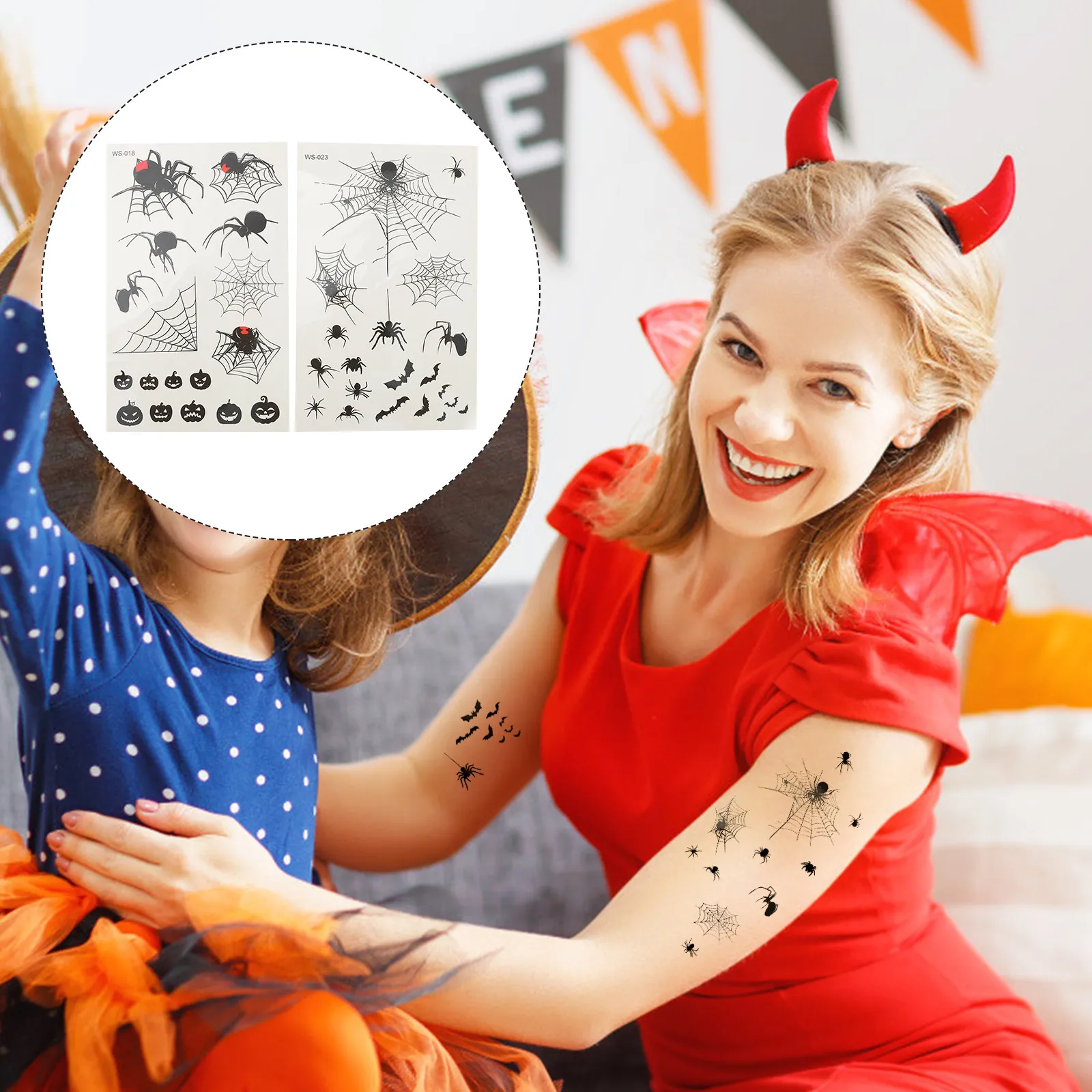 5pcs Waterproof Temporary Tattoo Stickers Halloween Party Favors Scary Spider Body Applique Safe Non Toxic
5pcs Waterproof Temporary Tattoo Stickers Halloween Party Favors Scary Spider Body Applique Safe Non Toxic