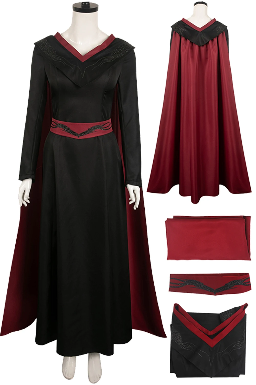 Rhaenys Cosplay Roleplay Costume Women Roleplay Cloak Girdle Coat Outfit Female Disguise Halloween Carnival Party Fantasia Suit
Rhaenys Cosplay Roleplay Costume Women Roleplay Cloak Girdle Coat Outfit Female Disguise Halloween Carnival Party Fantasia Suit