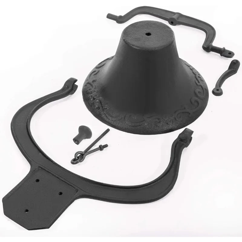 NEW Vintage Large Cast-Iron Farmhouse Dinner Bell Church Dinner Liberty Bell Black conveniently mounted right to the frame
NEW Vintage Large Cast-Iron Farmhouse Dinner Bell Church Dinner Liberty Bell Black conveniently mounted right to the frame