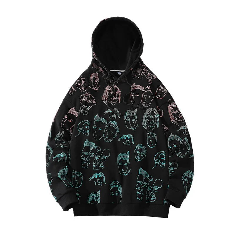 New Men's Fashion Hoodies Creative Sketch Printing Hooded Sweatshirts Colors Long Sleeve Hip Hop Streetwear Pullovers Young
New Men's Fashion Hoodies Creative Sketch Printing Hooded Sweatshirts Colors Long Sleeve Hip Hop Streetwear Pullovers Young