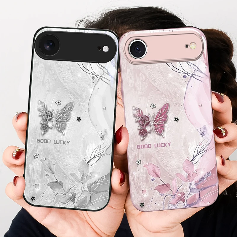 Rose Fashion Butterfly For iPhone 17 Air 16 E 15 14 13 Plus 12 mini 17 Pro Max 11Pro XR X 16E 7 8 11 Tempered Glass Phone Case
Rose Fashion Butterfly For iPhone 17 Air 16 E 15 14 13 Plus 12 mini 17 Pro Max 11Pro XR X 16E 7 8 11 Tempered Glass Phone Case