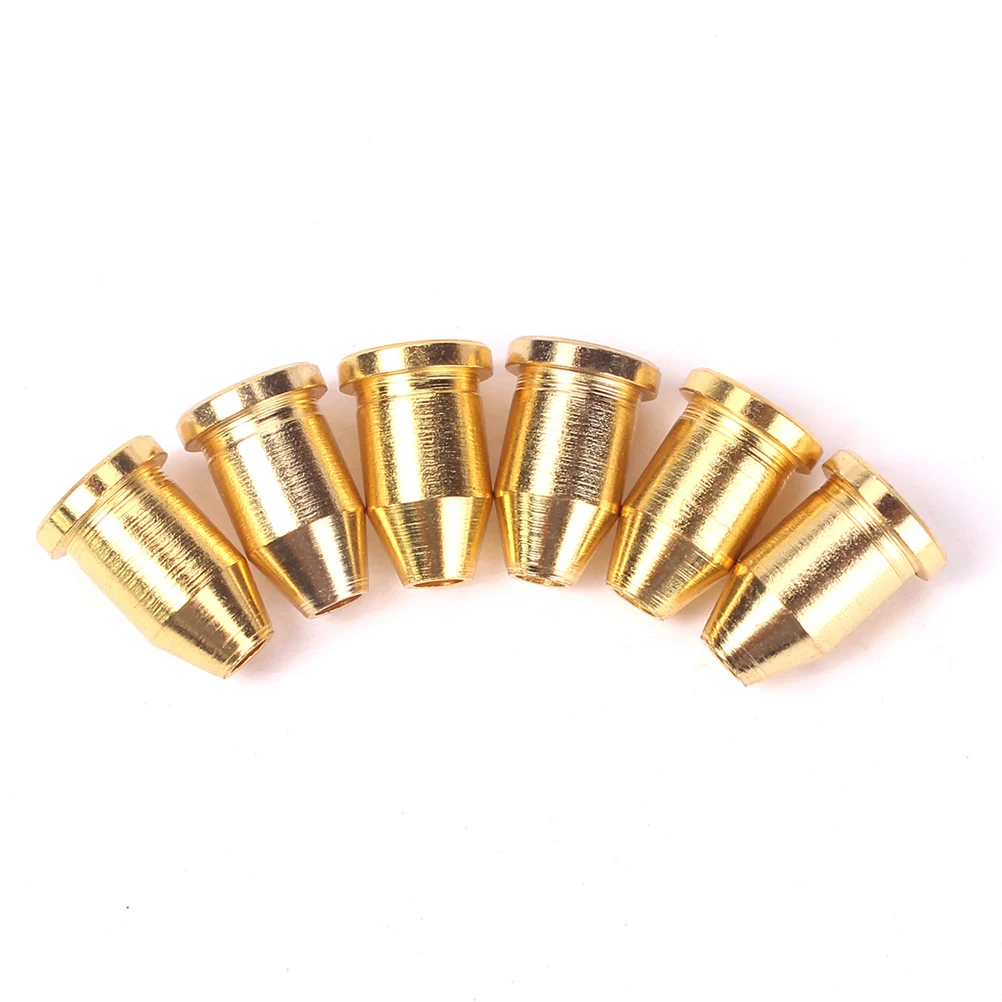 6 Pcs Guitar String Buckle Accessories Ferrule Through Body Ferrules for Bass Golden
6 Pcs Guitar String Buckle Accessories Ferrule Through Body Ferrules for Bass Golden