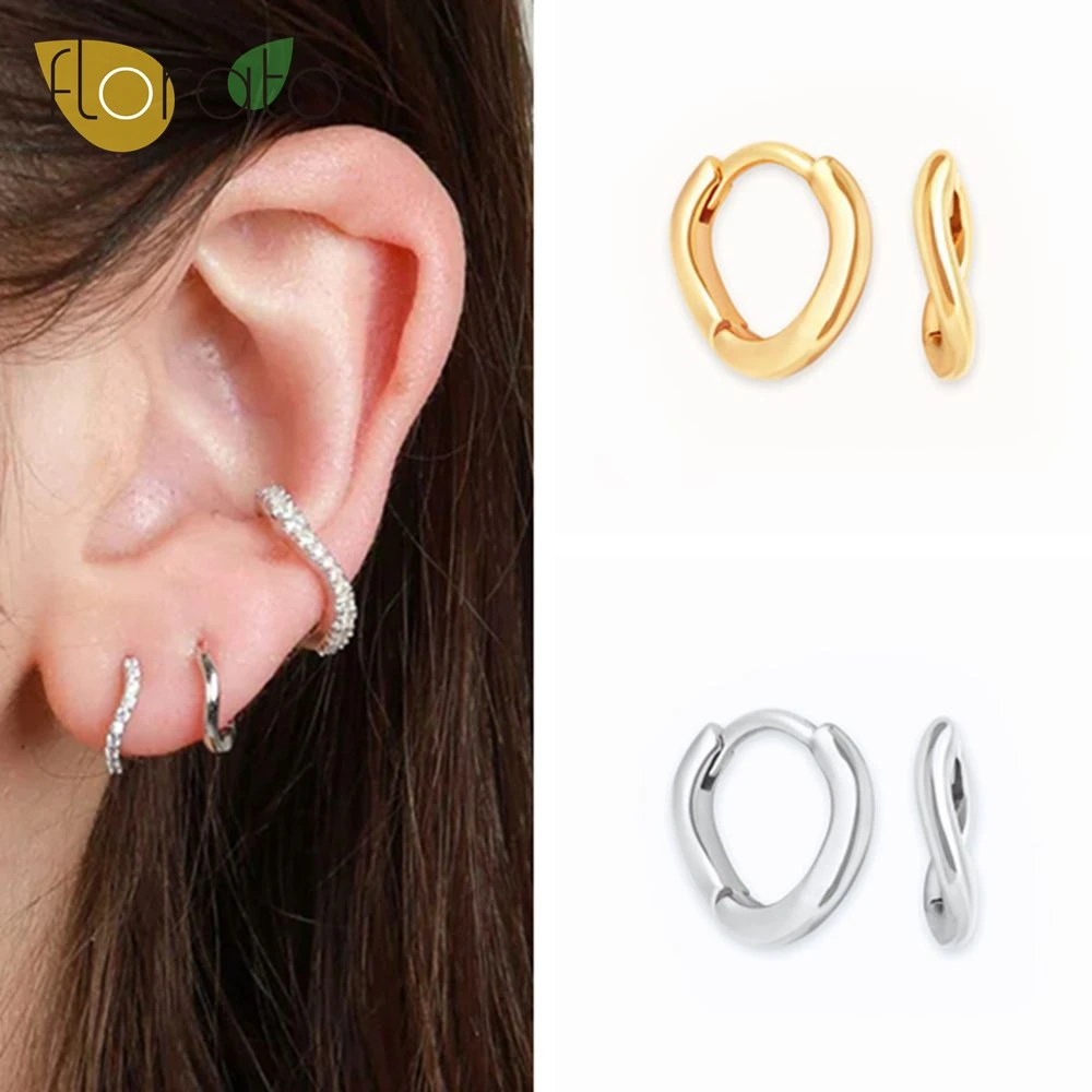 925 Sterling Silver Ear Needle Fashionable and High-end Hoop Earrings Irregular Design in Gold and Silver Earrings for Women
925 Sterling Silver Ear Needle Fashionable and High-end Hoop Earrings Irregular Design in Gold and Silver Earrings for Women