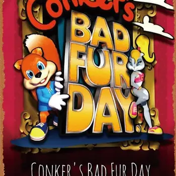 Conker S Bad Fur Day 2020 필름, 레트로 재미있는 금속 주석 사인, 빈티지 주석 사인, 홈 바, 펍, 주방, 차고, 레스토랑 벽 장식
