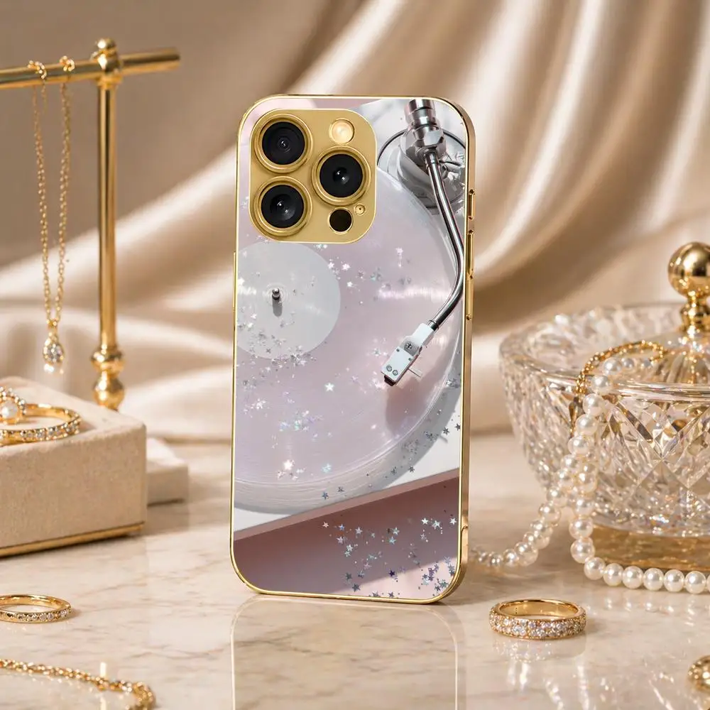 Korean-style pink gramophone Phone Case Gold-plated glass phone case for iPhone 17/16/15/14/11/12/13 Pro Max
Korean-style pink gramophone Phone Case Gold-plated glass phone case for iPhone 17/16/15/14/11/12/13 Pro Max