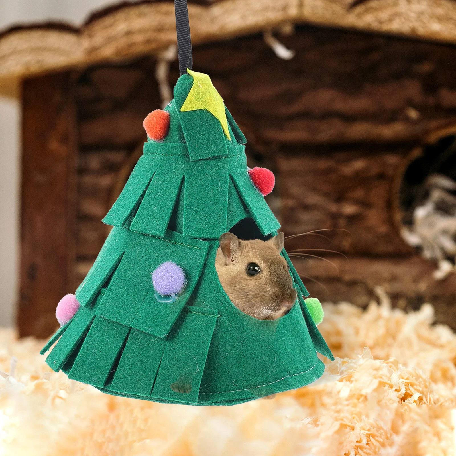 Cotton Nest For Hamster Small Animals Xmas Tree Breathable Hammock Shape Hanging Hammock Washable Breathable Cage Bed
Cotton Nest For Hamster Small Animals Xmas Tree Breathable Hammock Shape Hanging Hammock Washable Breathable Cage Bed