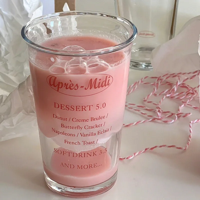 Heat-resistant Pink Letters Glass Cup Coffee Drinking Water Cups with Straw Cold Drinks Juice Glasses Drinkware
Heat-resistant Pink Letters Glass Cup Coffee Drinking Water Cups with Straw Cold Drinks Juice Glasses Drinkware