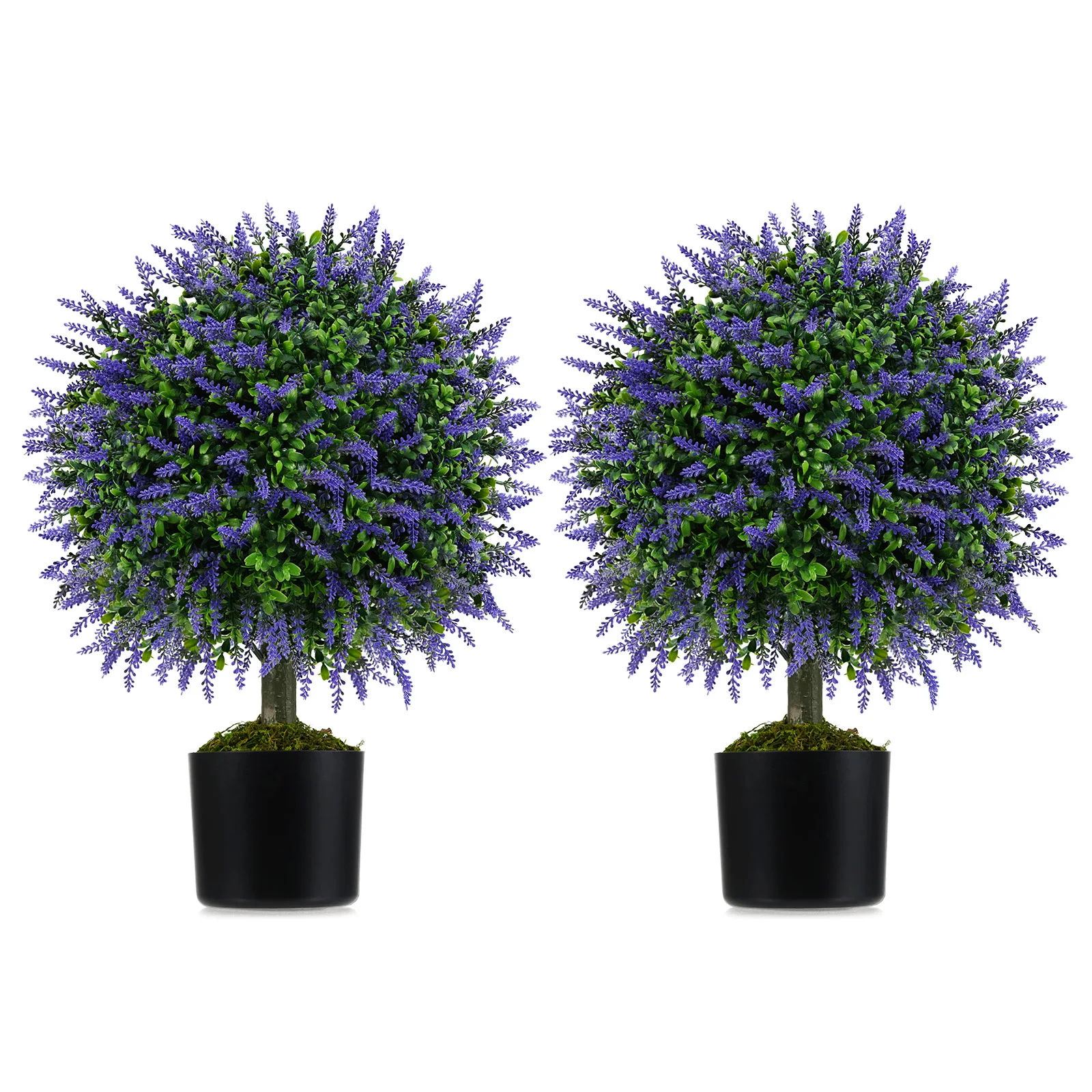 Set of 2 Artificial Lavender Topiary Ball Trees 23" Faux Boxwood Ball Tree
Set of 2 Artificial Lavender Topiary Ball Trees 23" Faux Boxwood Ball Tree