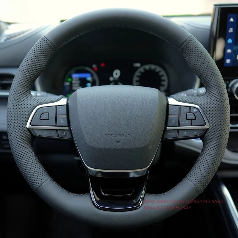 Сшитый вручную нескользящий замшевый чехол на руль из наппа из кожи для Toyota Highlander Sienna Crown Kluger, автомобильные аксессуары
Сшитый вручную нескользящий замшевый чехол на руль из наппа из кожи для Toyota Highlander Sienna Crown Kluger, автомобильные аксессуары
