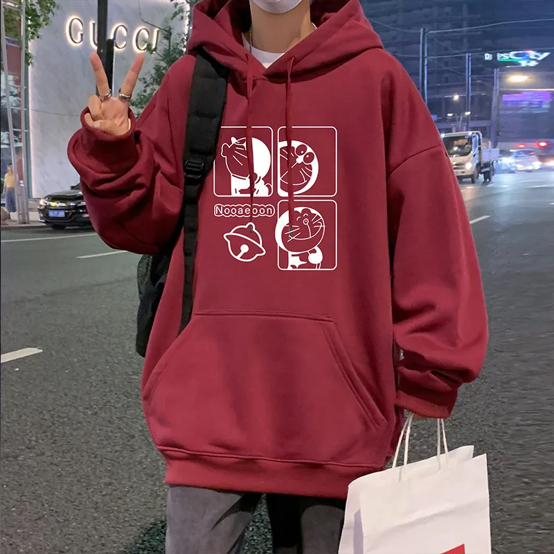 Red Wine Color Hoodie Men's Spring Autumn Casual Loose Cartoon Print American Heavyweight Hooded Sweatirt Streetwear
Red Wine Color Hoodie Men's Spring Autumn Casual Loose Cartoon Print American Heavyweight Hooded Sweatirt Streetwear